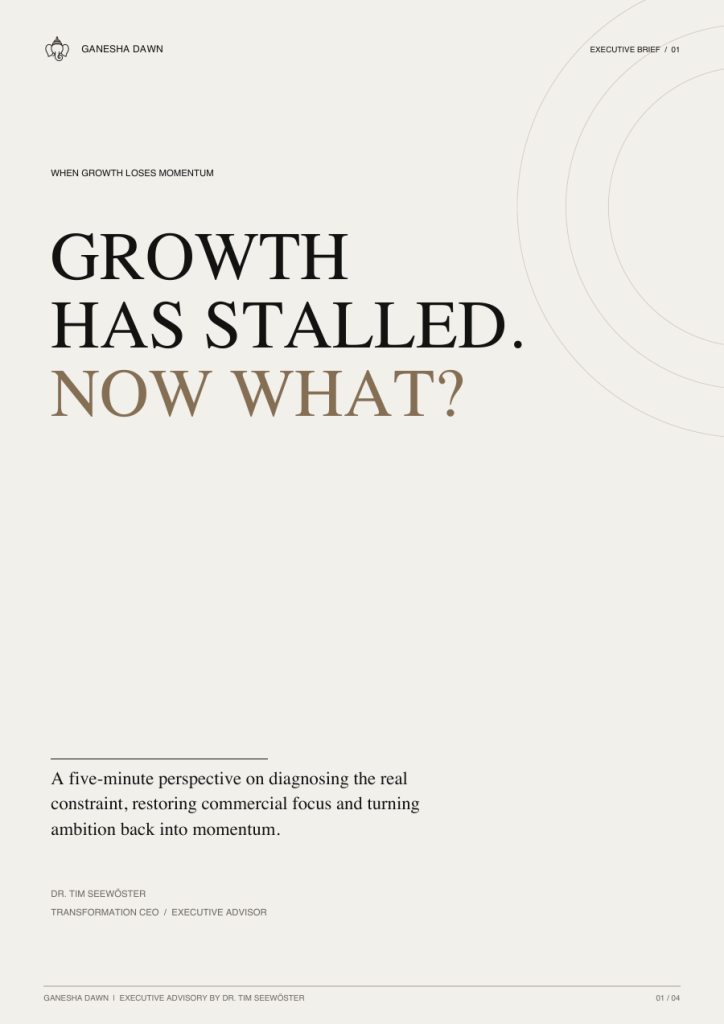 Growth has stalled! Now what?